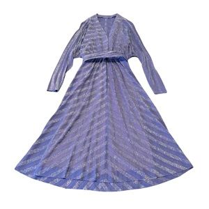 Vintage Jill Richards Purple Striped Dress